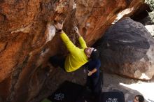 Bouldering in Hueco Tanks on 03/09/2019 with Blue Lizard Climbing and Yoga

Filename: SRM_20190309_1247450.jpg
Aperture: f/5.6
Shutter Speed: 1/400
Body: Canon EOS-1D Mark II
Lens: Canon EF 16-35mm f/2.8 L