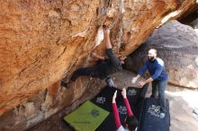 Bouldering in Hueco Tanks on 03/09/2019 with Blue Lizard Climbing and Yoga

Filename: SRM_20190309_1249200.jpg
Aperture: f/5.6
Shutter Speed: 1/160
Body: Canon EOS-1D Mark II
Lens: Canon EF 16-35mm f/2.8 L