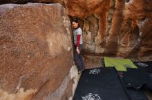 Bouldering in Hueco Tanks on 03/09/2019 with Blue Lizard Climbing and Yoga

Filename: SRM_20190309_1302320.jpg
Aperture: f/5.6
Shutter Speed: 1/250
Body: Canon EOS-1D Mark II
Lens: Canon EF 16-35mm f/2.8 L