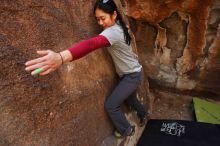 Bouldering in Hueco Tanks on 03/09/2019 with Blue Lizard Climbing and Yoga

Filename: SRM_20190309_1302440.jpg
Aperture: f/5.6
Shutter Speed: 1/320
Body: Canon EOS-1D Mark II
Lens: Canon EF 16-35mm f/2.8 L