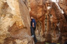 Bouldering in Hueco Tanks on 03/09/2019 with Blue Lizard Climbing and Yoga

Filename: SRM_20190309_1311170.jpg
Aperture: f/5.6
Shutter Speed: 1/320
Body: Canon EOS-1D Mark II
Lens: Canon EF 16-35mm f/2.8 L