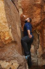 Bouldering in Hueco Tanks on 03/09/2019 with Blue Lizard Climbing and Yoga

Filename: SRM_20190309_1311480.jpg
Aperture: f/5.6
Shutter Speed: 1/320
Body: Canon EOS-1D Mark II
Lens: Canon EF 16-35mm f/2.8 L