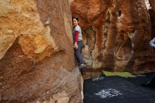 Bouldering in Hueco Tanks on 03/09/2019 with Blue Lizard Climbing and Yoga

Filename: SRM_20190309_1314250.jpg
Aperture: f/5.6
Shutter Speed: 1/250
Body: Canon EOS-1D Mark II
Lens: Canon EF 16-35mm f/2.8 L