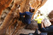 Bouldering in Hueco Tanks on 03/09/2019 with Blue Lizard Climbing and Yoga

Filename: SRM_20190309_1317260.jpg
Aperture: f/5.6
Shutter Speed: 1/125
Body: Canon EOS-1D Mark II
Lens: Canon EF 16-35mm f/2.8 L