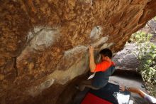 Bouldering in Hueco Tanks on 03/09/2019 with Blue Lizard Climbing and Yoga

Filename: SRM_20190309_1332130.jpg
Aperture: f/5.6
Shutter Speed: 1/200
Body: Canon EOS-1D Mark II
Lens: Canon EF 16-35mm f/2.8 L