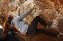 Bouldering in Hueco Tanks on 03/09/2019 with Blue Lizard Climbing and Yoga

Filename: SRM_20190309_1342360.jpg
Aperture: f/5.6
Shutter Speed: 1/100
Body: Canon EOS-1D Mark II
Lens: Canon EF 16-35mm f/2.8 L