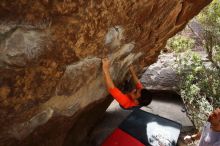 Bouldering in Hueco Tanks on 03/09/2019 with Blue Lizard Climbing and Yoga

Filename: SRM_20190309_1343571.jpg
Aperture: f/5.6
Shutter Speed: 1/250
Body: Canon EOS-1D Mark II
Lens: Canon EF 16-35mm f/2.8 L