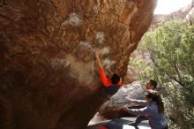 Bouldering in Hueco Tanks on 03/09/2019 with Blue Lizard Climbing and Yoga

Filename: SRM_20190309_1346130.jpg
Aperture: f/5.6
Shutter Speed: 1/250
Body: Canon EOS-1D Mark II
Lens: Canon EF 16-35mm f/2.8 L