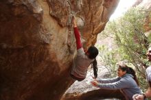 Bouldering in Hueco Tanks on 03/09/2019 with Blue Lizard Climbing and Yoga

Filename: SRM_20190309_1404170.jpg
Aperture: f/5.6
Shutter Speed: 1/250
Body: Canon EOS-1D Mark II
Lens: Canon EF 16-35mm f/2.8 L