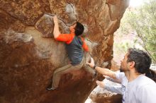 Bouldering in Hueco Tanks on 03/09/2019 with Blue Lizard Climbing and Yoga

Filename: SRM_20190309_1406210.jpg
Aperture: f/5.6
Shutter Speed: 1/100
Body: Canon EOS-1D Mark II
Lens: Canon EF 16-35mm f/2.8 L