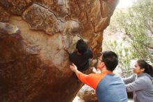 Bouldering in Hueco Tanks on 03/09/2019 with Blue Lizard Climbing and Yoga

Filename: SRM_20190309_1407430.jpg
Aperture: f/5.6
Shutter Speed: 1/100
Body: Canon EOS-1D Mark II
Lens: Canon EF 16-35mm f/2.8 L