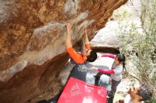 Bouldering in Hueco Tanks on 03/09/2019 with Blue Lizard Climbing and Yoga

Filename: SRM_20190309_1420010.jpg
Aperture: f/5.6
Shutter Speed: 1/160
Body: Canon EOS-1D Mark II
Lens: Canon EF 16-35mm f/2.8 L