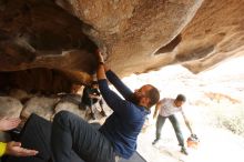 Bouldering in Hueco Tanks on 03/09/2019 with Blue Lizard Climbing and Yoga

Filename: SRM_20190309_1515430.jpg
Aperture: f/5.0
Shutter Speed: 1/400
Body: Canon EOS-1D Mark II
Lens: Canon EF 16-35mm f/2.8 L