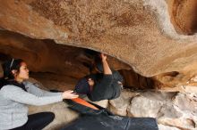 Bouldering in Hueco Tanks on 03/09/2019 with Blue Lizard Climbing and Yoga

Filename: SRM_20190309_1529270.jpg
Aperture: f/5.6
Shutter Speed: 1/250
Body: Canon EOS-1D Mark II
Lens: Canon EF 16-35mm f/2.8 L