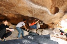 Bouldering in Hueco Tanks on 03/09/2019 with Blue Lizard Climbing and Yoga

Filename: SRM_20190309_1532400.jpg
Aperture: f/5.6
Shutter Speed: 1/250
Body: Canon EOS-1D Mark II
Lens: Canon EF 16-35mm f/2.8 L