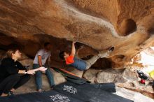 Bouldering in Hueco Tanks on 03/09/2019 with Blue Lizard Climbing and Yoga

Filename: SRM_20190309_1532430.jpg
Aperture: f/5.6
Shutter Speed: 1/250
Body: Canon EOS-1D Mark II
Lens: Canon EF 16-35mm f/2.8 L