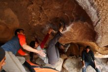Bouldering in Hueco Tanks on 03/09/2019 with Blue Lizard Climbing and Yoga

Filename: SRM_20190309_1535470.jpg
Aperture: f/5.6
Shutter Speed: 1/250
Body: Canon EOS-1D Mark II
Lens: Canon EF 16-35mm f/2.8 L