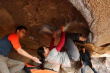 Bouldering in Hueco Tanks on 03/09/2019 with Blue Lizard Climbing and Yoga

Filename: SRM_20190309_1535520.jpg
Aperture: f/5.6
Shutter Speed: 1/250
Body: Canon EOS-1D Mark II
Lens: Canon EF 16-35mm f/2.8 L