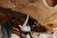 Bouldering in Hueco Tanks on 03/09/2019 with Blue Lizard Climbing and Yoga

Filename: SRM_20190309_1539050.jpg
Aperture: f/5.6
Shutter Speed: 1/250
Body: Canon EOS-1D Mark II
Lens: Canon EF 16-35mm f/2.8 L