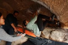 Bouldering in Hueco Tanks on 03/09/2019 with Blue Lizard Climbing and Yoga

Filename: SRM_20190309_1541090.jpg
Aperture: f/5.6
Shutter Speed: 1/250
Body: Canon EOS-1D Mark II
Lens: Canon EF 16-35mm f/2.8 L