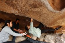 Bouldering in Hueco Tanks on 03/09/2019 with Blue Lizard Climbing and Yoga

Filename: SRM_20190309_1541170.jpg
Aperture: f/5.6
Shutter Speed: 1/250
Body: Canon EOS-1D Mark II
Lens: Canon EF 16-35mm f/2.8 L