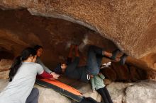 Bouldering in Hueco Tanks on 03/09/2019 with Blue Lizard Climbing and Yoga

Filename: SRM_20190309_1543170.jpg
Aperture: f/5.6
Shutter Speed: 1/250
Body: Canon EOS-1D Mark II
Lens: Canon EF 16-35mm f/2.8 L