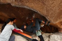 Bouldering in Hueco Tanks on 03/09/2019 with Blue Lizard Climbing and Yoga

Filename: SRM_20190309_1543180.jpg
Aperture: f/5.6
Shutter Speed: 1/250
Body: Canon EOS-1D Mark II
Lens: Canon EF 16-35mm f/2.8 L