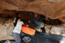 Bouldering in Hueco Tanks on 03/09/2019 with Blue Lizard Climbing and Yoga

Filename: SRM_20190309_1543290.jpg
Aperture: f/5.6
Shutter Speed: 1/250
Body: Canon EOS-1D Mark II
Lens: Canon EF 16-35mm f/2.8 L