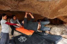 Bouldering in Hueco Tanks on 03/09/2019 with Blue Lizard Climbing and Yoga

Filename: SRM_20190309_1543510.jpg
Aperture: f/5.6
Shutter Speed: 1/250
Body: Canon EOS-1D Mark II
Lens: Canon EF 16-35mm f/2.8 L