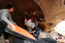 Bouldering in Hueco Tanks on 03/09/2019 with Blue Lizard Climbing and Yoga

Filename: SRM_20190309_1544540.jpg
Aperture: f/5.6
Shutter Speed: 1/250
Body: Canon EOS-1D Mark II
Lens: Canon EF 16-35mm f/2.8 L