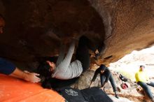 Bouldering in Hueco Tanks on 03/09/2019 with Blue Lizard Climbing and Yoga

Filename: SRM_20190309_1547310.jpg
Aperture: f/5.6
Shutter Speed: 1/250
Body: Canon EOS-1D Mark II
Lens: Canon EF 16-35mm f/2.8 L