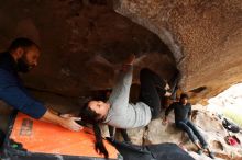 Bouldering in Hueco Tanks on 03/09/2019 with Blue Lizard Climbing and Yoga

Filename: SRM_20190309_1547400.jpg
Aperture: f/5.6
Shutter Speed: 1/250
Body: Canon EOS-1D Mark II
Lens: Canon EF 16-35mm f/2.8 L