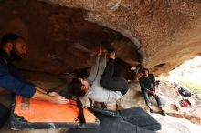 Bouldering in Hueco Tanks on 03/09/2019 with Blue Lizard Climbing and Yoga

Filename: SRM_20190309_1547460.jpg
Aperture: f/5.6
Shutter Speed: 1/250
Body: Canon EOS-1D Mark II
Lens: Canon EF 16-35mm f/2.8 L