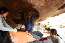 Bouldering in Hueco Tanks on 03/09/2019 with Blue Lizard Climbing and Yoga

Filename: SRM_20190309_1551270.jpg
Aperture: f/5.6
Shutter Speed: 1/200
Body: Canon EOS-1D Mark II
Lens: Canon EF 16-35mm f/2.8 L