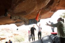 Bouldering in Hueco Tanks on 03/09/2019 with Blue Lizard Climbing and Yoga

Filename: SRM_20190309_1554520.jpg
Aperture: f/5.6
Shutter Speed: 1/200
Body: Canon EOS-1D Mark II
Lens: Canon EF 16-35mm f/2.8 L