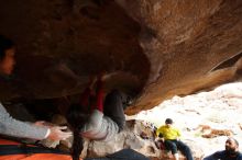 Bouldering in Hueco Tanks on 03/09/2019 with Blue Lizard Climbing and Yoga

Filename: SRM_20190309_1559080.jpg
Aperture: f/5.6
Shutter Speed: 1/200
Body: Canon EOS-1D Mark II
Lens: Canon EF 16-35mm f/2.8 L