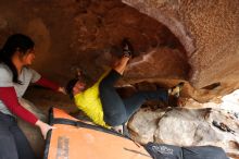 Bouldering in Hueco Tanks on 03/09/2019 with Blue Lizard Climbing and Yoga

Filename: SRM_20190309_1602220.jpg
Aperture: f/5.6
Shutter Speed: 1/160
Body: Canon EOS-1D Mark II
Lens: Canon EF 16-35mm f/2.8 L