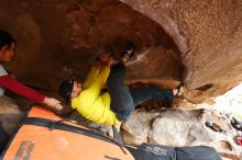 Bouldering in Hueco Tanks on 03/09/2019 with Blue Lizard Climbing and Yoga

Filename: SRM_20190309_1602290.jpg
Aperture: f/5.6
Shutter Speed: 1/160
Body: Canon EOS-1D Mark II
Lens: Canon EF 16-35mm f/2.8 L