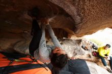 Bouldering in Hueco Tanks on 03/09/2019 with Blue Lizard Climbing and Yoga

Filename: SRM_20190309_1604000.jpg
Aperture: f/5.6
Shutter Speed: 1/160
Body: Canon EOS-1D Mark II
Lens: Canon EF 16-35mm f/2.8 L