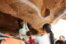 Bouldering in Hueco Tanks on 03/09/2019 with Blue Lizard Climbing and Yoga

Filename: SRM_20190309_1608080.jpg
Aperture: f/5.6
Shutter Speed: 1/160
Body: Canon EOS-1D Mark II
Lens: Canon EF 16-35mm f/2.8 L