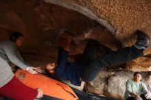 Bouldering in Hueco Tanks on 03/09/2019 with Blue Lizard Climbing and Yoga

Filename: SRM_20190309_1609110.jpg
Aperture: f/5.6
Shutter Speed: 1/160
Body: Canon EOS-1D Mark II
Lens: Canon EF 16-35mm f/2.8 L