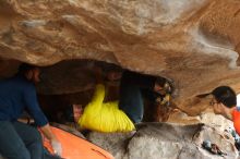 Bouldering in Hueco Tanks on 03/09/2019 with Blue Lizard Climbing and Yoga

Filename: SRM_20190309_1617420.jpg
Aperture: f/2.8
Shutter Speed: 1/640
Body: Canon EOS-1D Mark II
Lens: Canon EF 50mm f/1.8 II