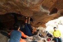 Bouldering in Hueco Tanks on 03/09/2019 with Blue Lizard Climbing and Yoga

Filename: SRM_20190309_1619000.jpg
Aperture: f/4.0
Shutter Speed: 1/500
Body: Canon EOS-1D Mark II
Lens: Canon EF 50mm f/1.8 II