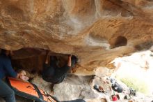 Bouldering in Hueco Tanks on 03/09/2019 with Blue Lizard Climbing and Yoga

Filename: SRM_20190309_1625040.jpg
Aperture: f/3.5
Shutter Speed: 1/250
Body: Canon EOS-1D Mark II
Lens: Canon EF 50mm f/1.8 II