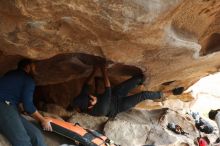 Bouldering in Hueco Tanks on 03/09/2019 with Blue Lizard Climbing and Yoga

Filename: SRM_20190309_1625370.jpg
Aperture: f/3.5
Shutter Speed: 1/250
Body: Canon EOS-1D Mark II
Lens: Canon EF 50mm f/1.8 II