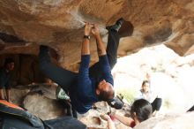 Bouldering in Hueco Tanks on 03/09/2019 with Blue Lizard Climbing and Yoga

Filename: SRM_20190309_1627400.jpg
Aperture: f/3.5
Shutter Speed: 1/250
Body: Canon EOS-1D Mark II
Lens: Canon EF 50mm f/1.8 II