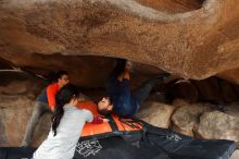 Bouldering in Hueco Tanks on 03/09/2019 with Blue Lizard Climbing and Yoga

Filename: SRM_20190309_1649170.jpg
Aperture: f/5.6
Shutter Speed: 1/250
Body: Canon EOS-1D Mark II
Lens: Canon EF 16-35mm f/2.8 L