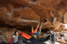 Bouldering in Hueco Tanks on 03/09/2019 with Blue Lizard Climbing and Yoga

Filename: SRM_20190309_1656380.jpg
Aperture: f/5.6
Shutter Speed: 1/250
Body: Canon EOS-1D Mark II
Lens: Canon EF 16-35mm f/2.8 L