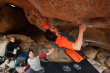 Bouldering in Hueco Tanks on 03/09/2019 with Blue Lizard Climbing and Yoga

Filename: SRM_20190309_1657150.jpg
Aperture: f/5.6
Shutter Speed: 1/250
Body: Canon EOS-1D Mark II
Lens: Canon EF 16-35mm f/2.8 L