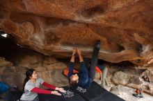 Bouldering in Hueco Tanks on 03/09/2019 with Blue Lizard Climbing and Yoga

Filename: SRM_20190309_1658310.jpg
Aperture: f/5.6
Shutter Speed: 1/250
Body: Canon EOS-1D Mark II
Lens: Canon EF 16-35mm f/2.8 L